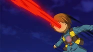 Fire breath using the Hell Fire in the 2007 anime.