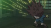 Kitarō using Hair Needles in the sixth anime.