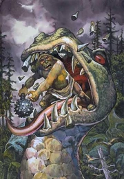 Illustration of the Great Dinosaur of China by .