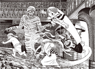 Kitarō fighting against a Mummy