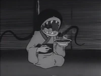 Ōguchi-Onna as she appears in the 1968 anime.