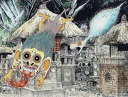 An unnamed yōkai with close remembrances to Langsuyar in the franchise on the illustration of Boyan by .
