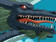 Close up view of one of sub heads in the 1996 anime.