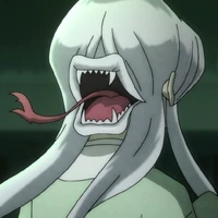 Futakuchi-Onna's secondary mouth in the 2018 anime.