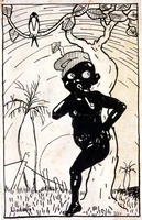 Saci-Pererê illustration by Monteiro Lobato