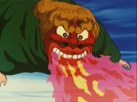 Shishi-Gashira Penanggalan's fire breath