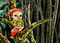 Saci-Pererê illustration by Shigeru Mizuki