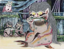 Umi-Nyōbō Illustration