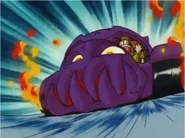 Yōkai Car using its fangs