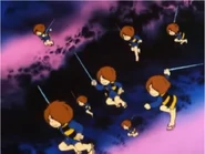 Shadow Cloning in the 1985 anime.