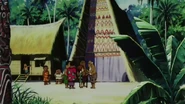 Baruru Island Village.jpeg (78 KB) Kitarō and Medama-Oyaji talking with islanders.