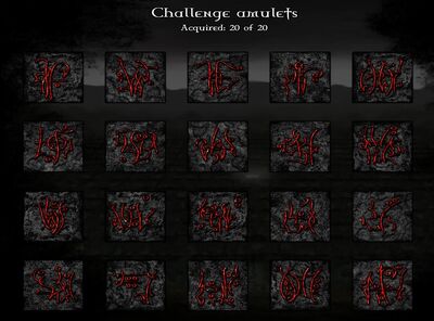 All Challenge Amulets