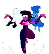 Ice, Lapis Lazuli, and Garnet fusing.