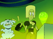 Ice messing with a Peridot.