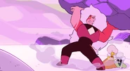 Jasper protecting her and Yellow Sapphire.