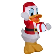 Donald Duck in Santa Suit holding Present