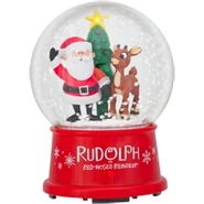 Snowglobe-Rudolph & Santa