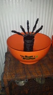 Hand Candy Bowl - Black Metallic Skeleton Hand