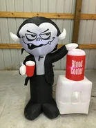 Vampire at blood cooler
