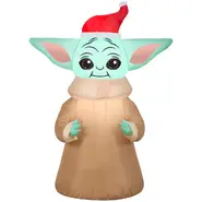 Grogu in Santa Hat