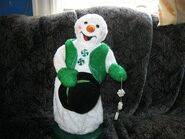 Peppermint Spinning Snowman-Green version