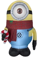 8 ft Minion Stuart wearing Scarf