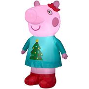 Airblown Inflatable Peppa Pig in Christmas sweater