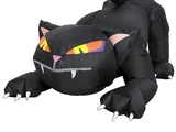 6ft Animated Inflatable Black Cat