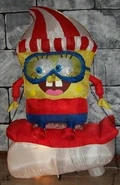 Christmas Spongebob on Snowboard (Early Prototype)