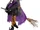 Glowing Witch on Broom