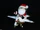 Animated Santa Claus in Airplane