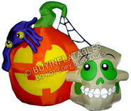 Retro Pumpkin With Spider & Skull (Unreleased)