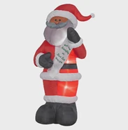 African American Santa w/ list