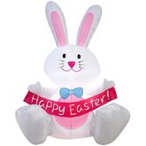 Easter Bunny w/ banner