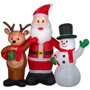 4.5ft Wide Santa and Friends