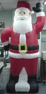 Prototype of the 8ft Santa, Gemmy’s first ever Inflatable. Dated November 2000