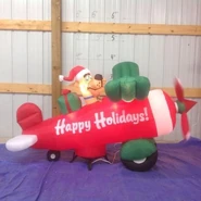 Christmas Scooby Doo in Plane
