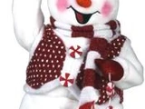 Peppermint Spinning Snowman