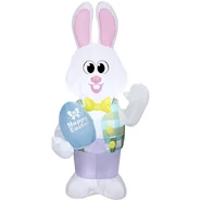 White Bunny with Egg