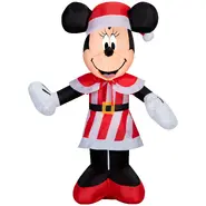 Minnie Mouse in Candy Cane Dress