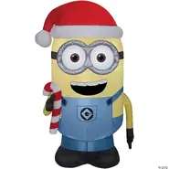 Minion Dave with Candy Cane