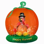 Harvest Turkey with Flying Leaves (QVC Exclusive)