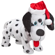 Pouncing Puppies-Christmas Dalmatian