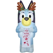 Bluey with Antlers and Wish List