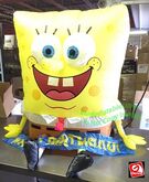 Spongebob with Happy Birthday Banner