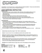 2005 Instruction Sheet