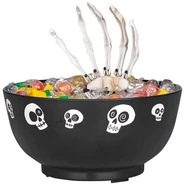 Hand Candy Bowl- Skeleton Hand in Candy Bowl w/ Skull Pictures- 2018 version