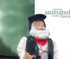 Dancing Animated Cowboy Santa