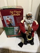 Sax Playin' Santa (african american)
