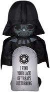 3.5' Airblown Inflatable Stylized Darth Vader w Tombstone